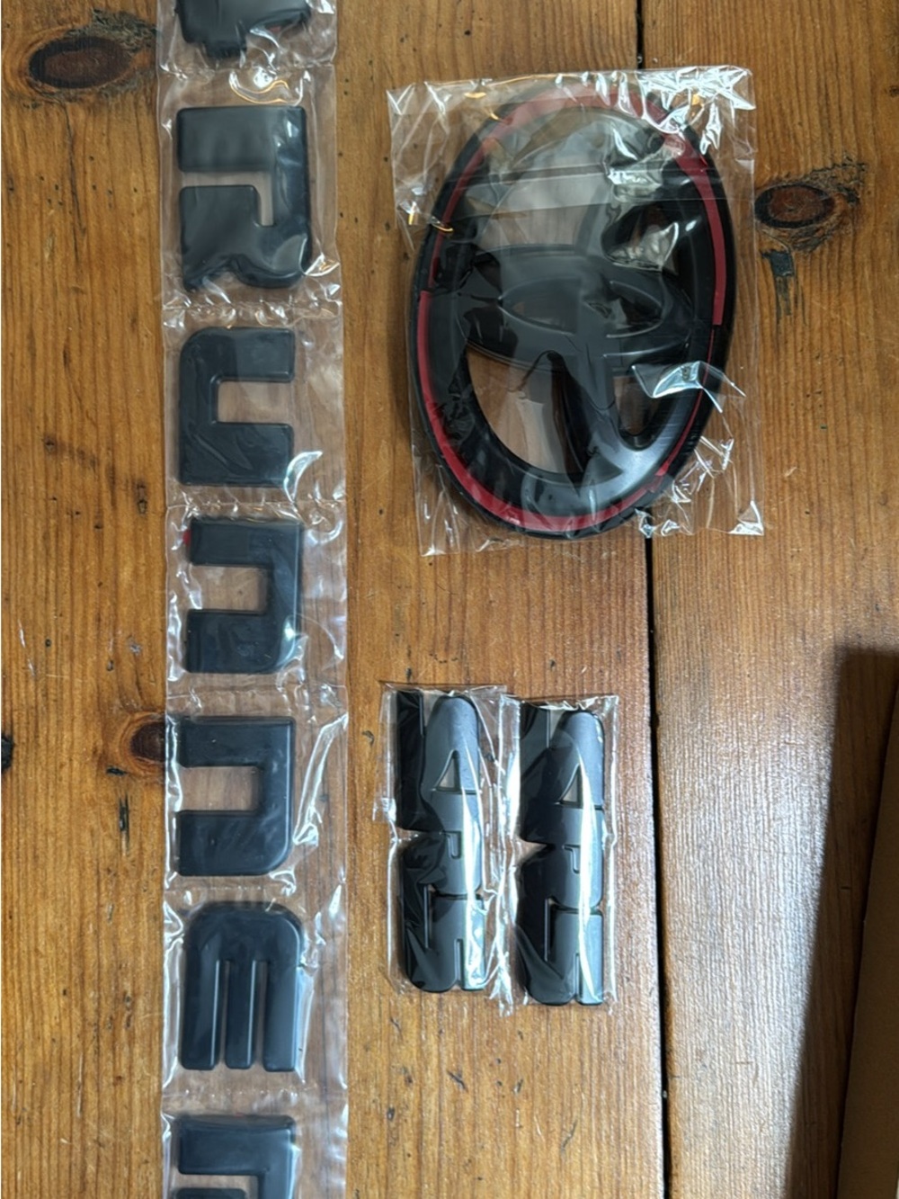 Toyota Black and Red matte overlay 11 piece